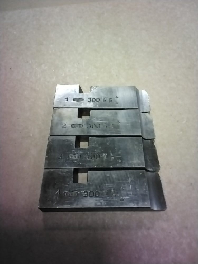 OSTER 300 SERIES 1/8" PIPE DIE SET #1, 2, 3, 4