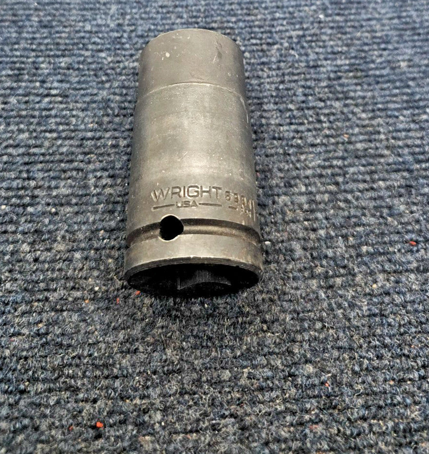 Wright Tool 6934 3/4Inch Drive 6 Point Deep Impact Socket  1-1/16 Inch Black