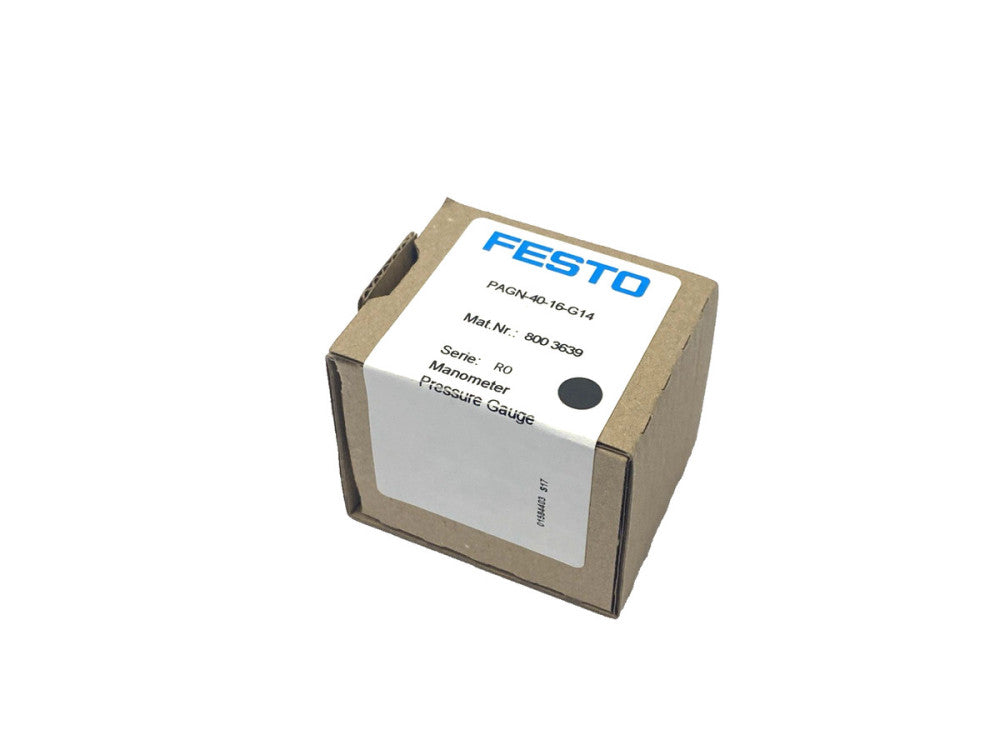 Festo PAGN-40-16-G14 Pneumatic Pressure Gauge 8003639