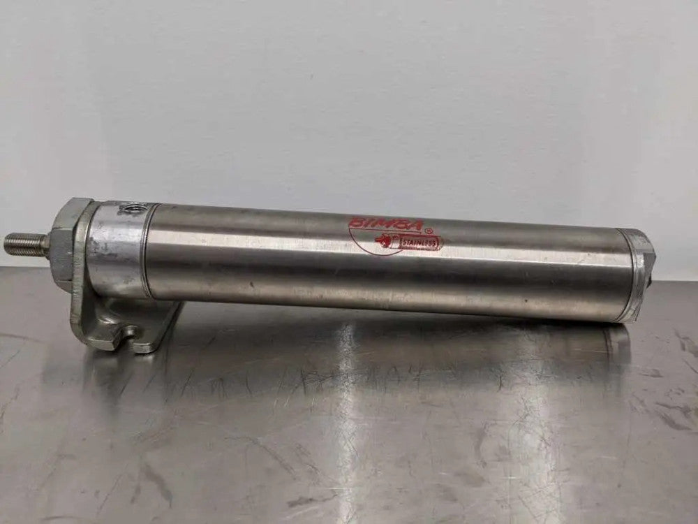 Bimba M-318-D Pneumatic Cylinder &JJ Stainless S/S 8" Stroke 2" Bore