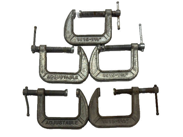 PONY ADJUSTABLE C-CLAMP 1415 1 1/2 STEEL *LOT OF 5*