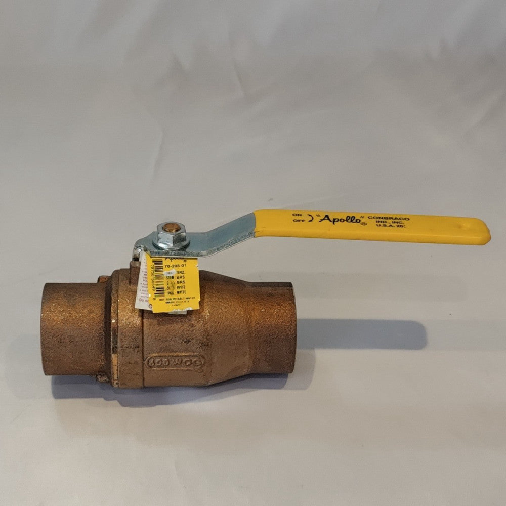 New Apollo 70-208-01 2" Sweat Bronze Ball Valve - Inline