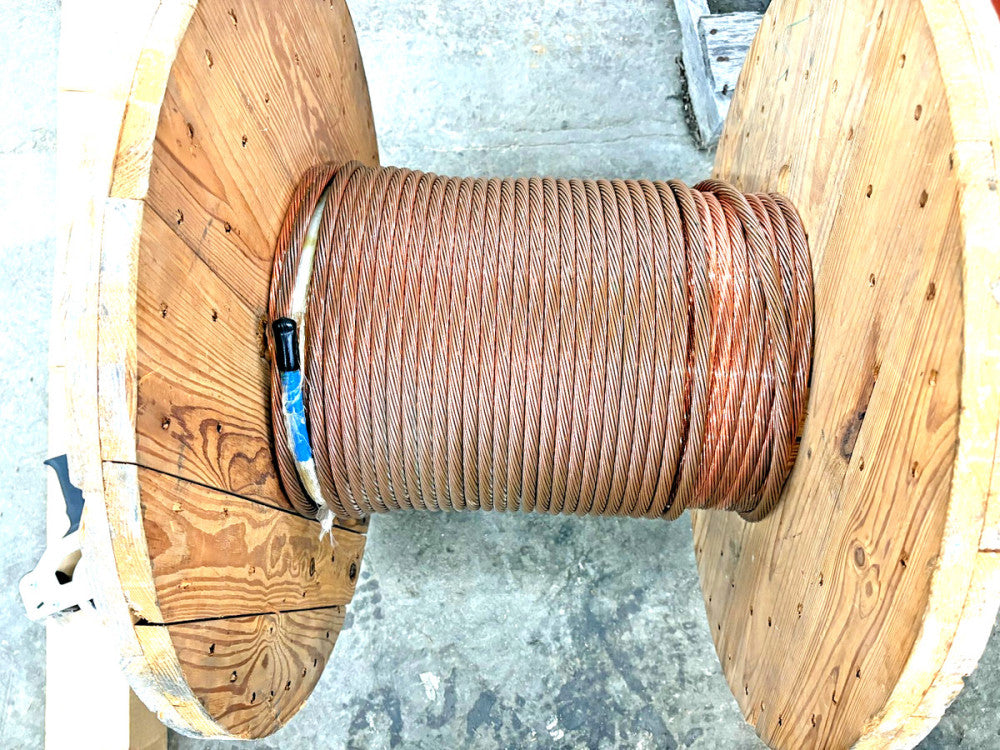 BARE COPPER WIRE SPOOL 18 GAUGE .008IN APPROX 110 FT