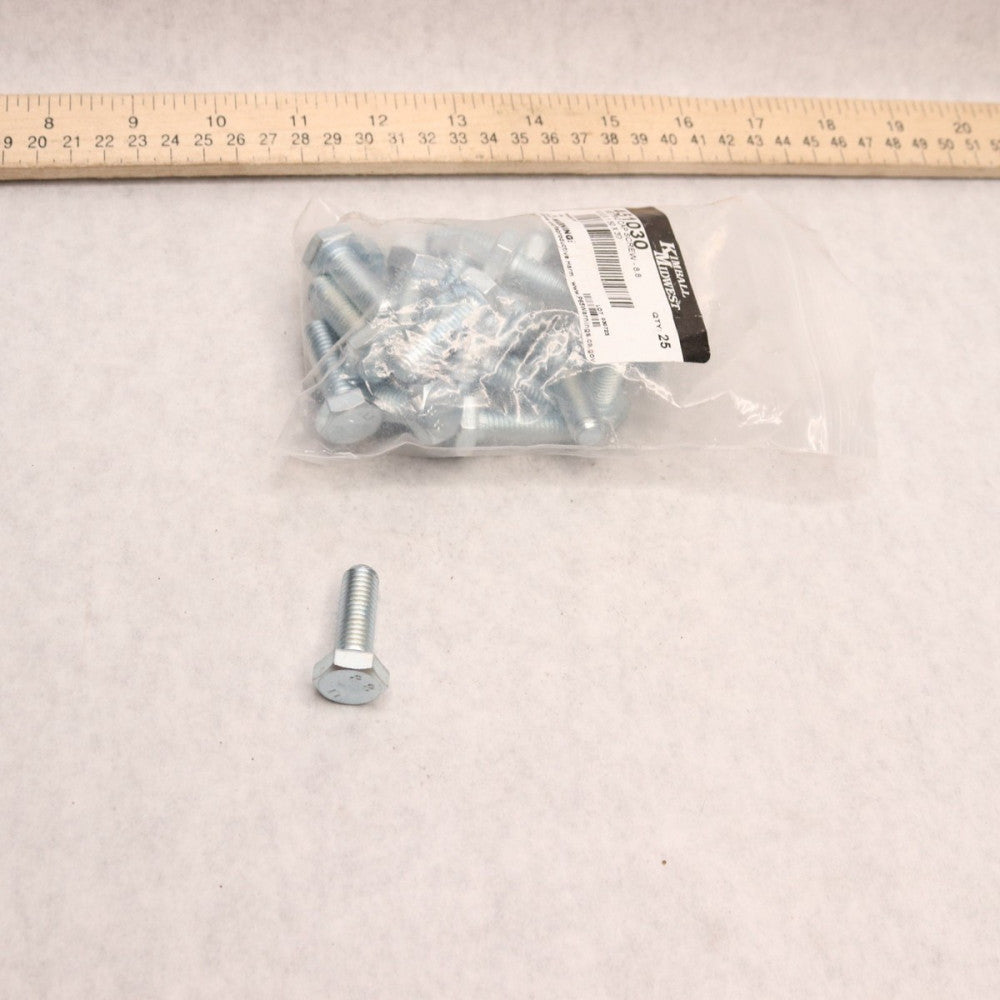(25-Pk) Kimball Midwest Hex Head Cap Screw Coarse Thread M10 x 1.5 x 30mm
