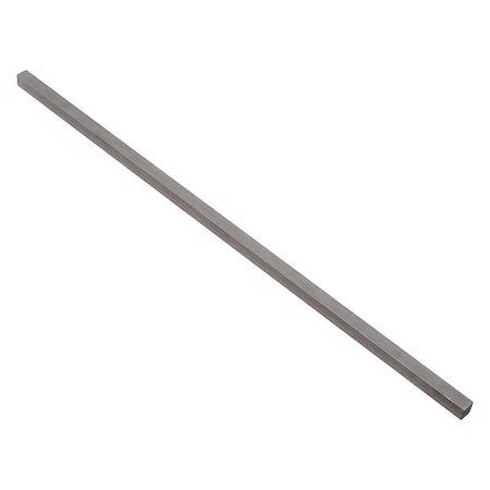 Zoro Select 801008-305 Undersized Key Stock, Stainless Steel, Plain, 305 Mm L,