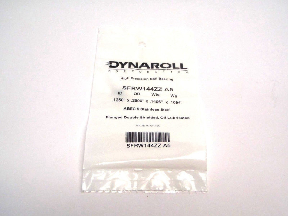 Dynaroll SFRW144ZZ A5 Ball Bearing ID.1250x OD.2500x WIS.1406x WS.1094 ABEC 5