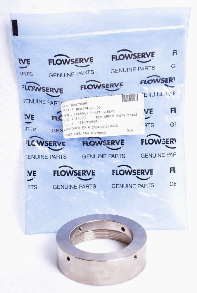 OEM Flowserve Gear Pump Shaft Sleeve Lock Nut  B63174-02-00