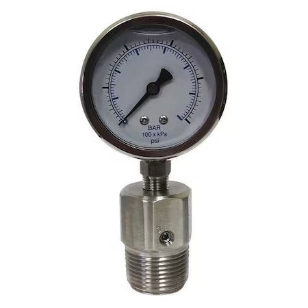 Kodiak Controls Kc301l251000/Dsf14-M Pressure Gauge With Diaphragm Seal, 0 To
