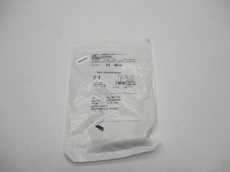 IFM EFECTOR OGP500 OGP-FPKG/US100 10-36VDC NSMP