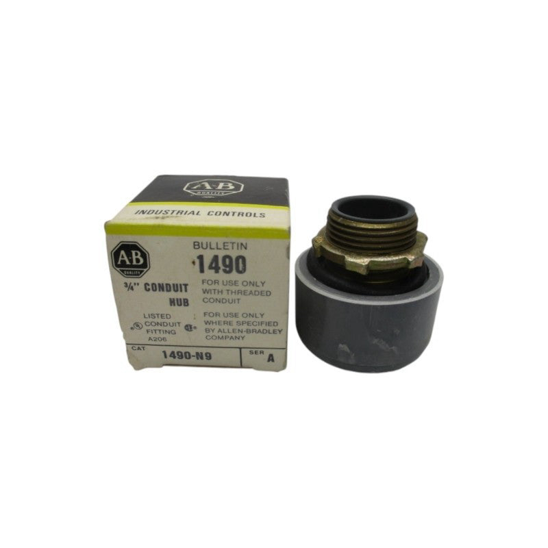 ALLEN BRADLEY 1490-N9 SER. A 3/4" (BK/YL) NSMP