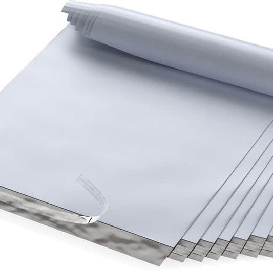12" X 15.5" Large Poly Mailer Envelopes - 200 Count, Self Seal White Plastic Mai