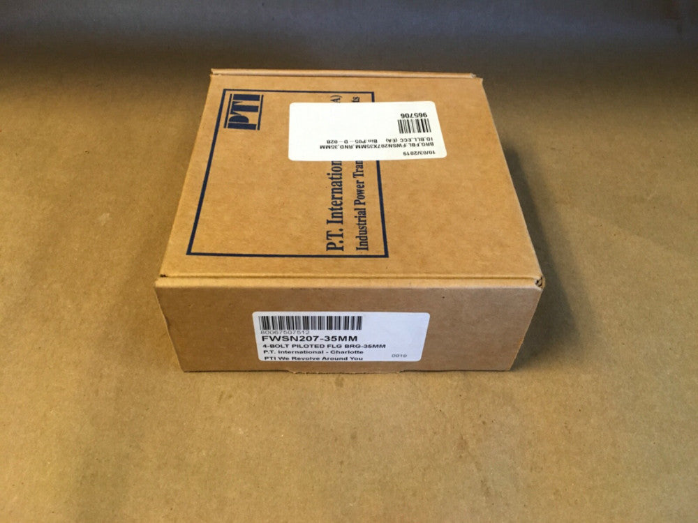P.T. International FWSN 207 - 35MM 4 Bolt Flange Bearing  (KB)