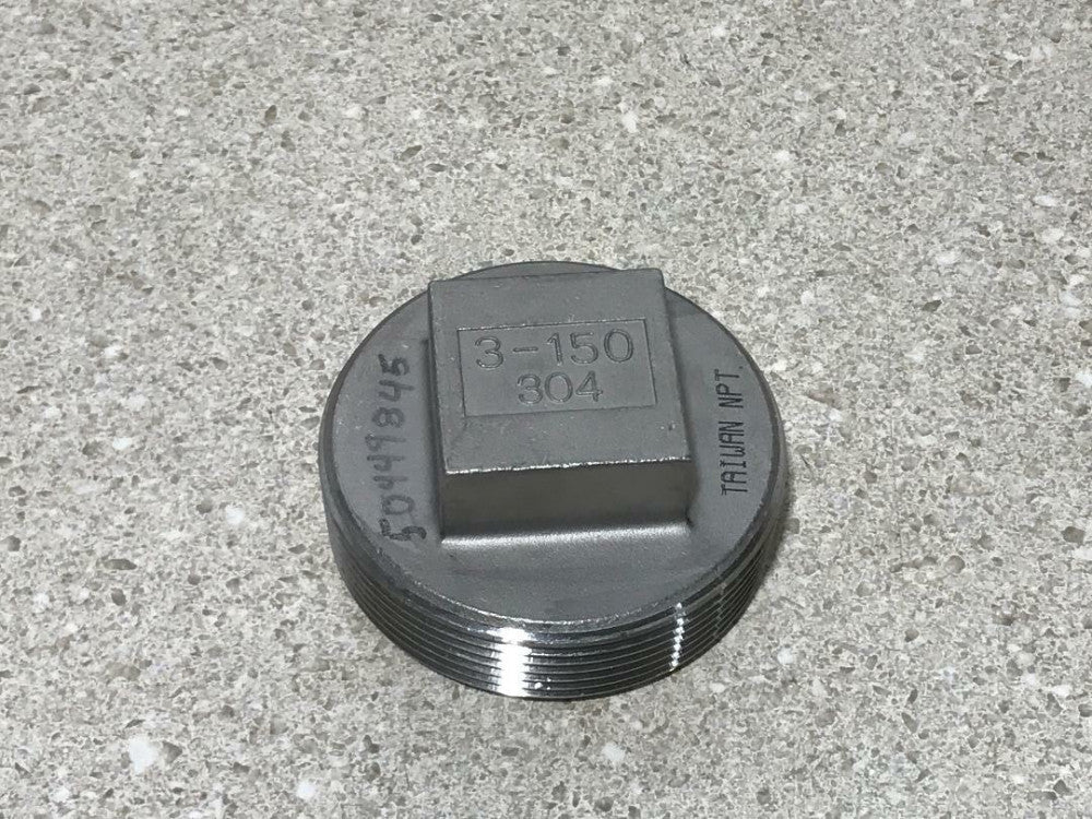 3-150 304 3" SS Pipe Cap NEW