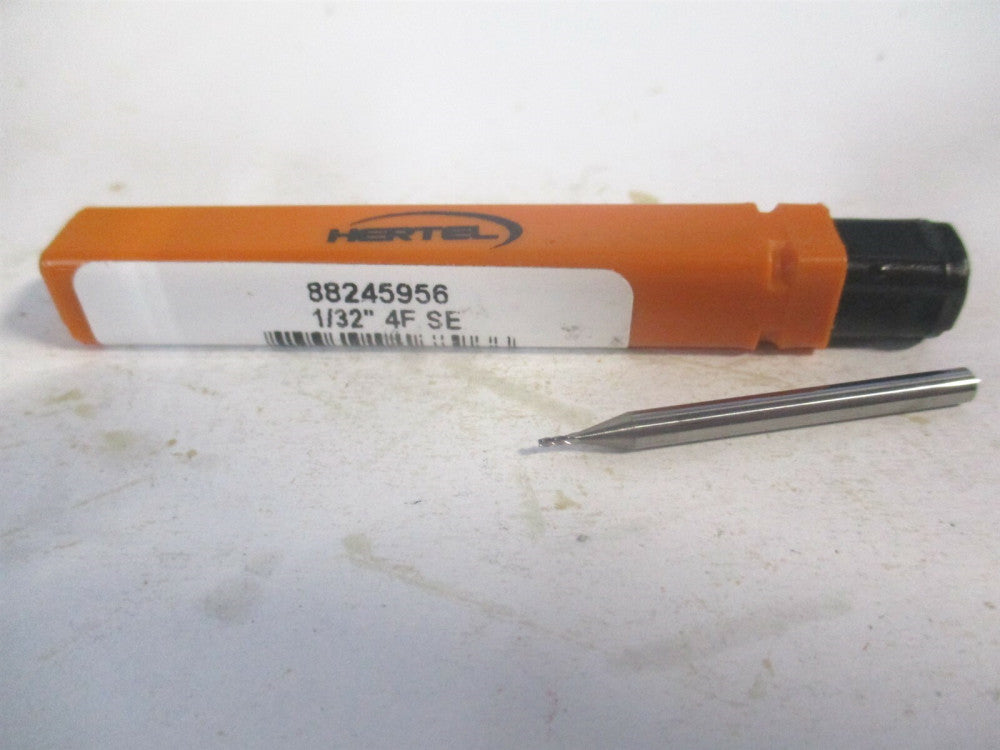 (750030) 1/32" x 5/64" x 1/8" x 1-1/2" OAL Solid Carbide 4 Flute Square End Mill