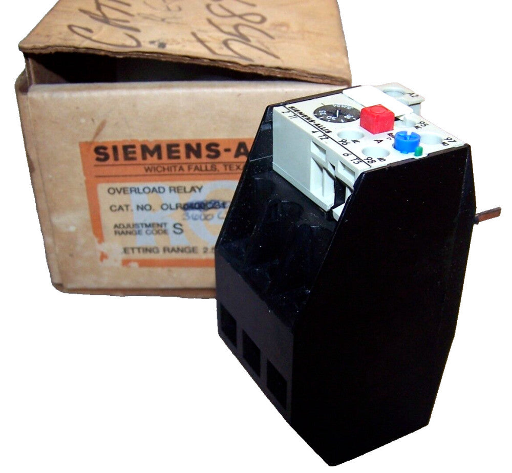 SIEMENS ALLIS 25-36 AMP ADJUSTABLE OVERLOAD RELAY  OLR3600CS2