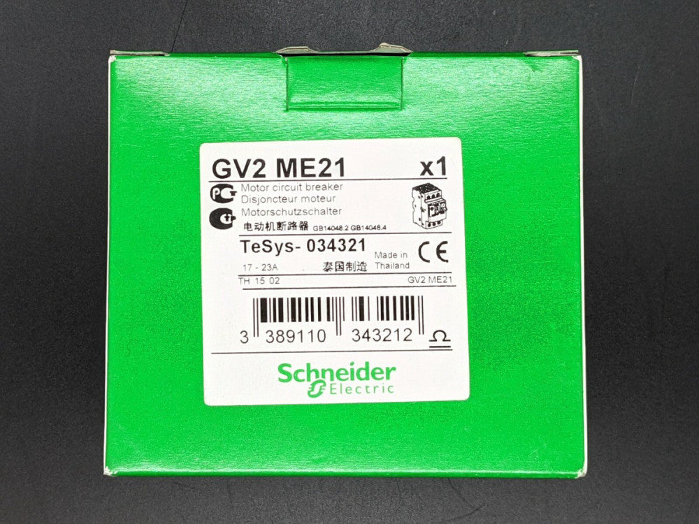 Square D Schneider Electric GV2ME21 Manual Starter 17-23 Amps