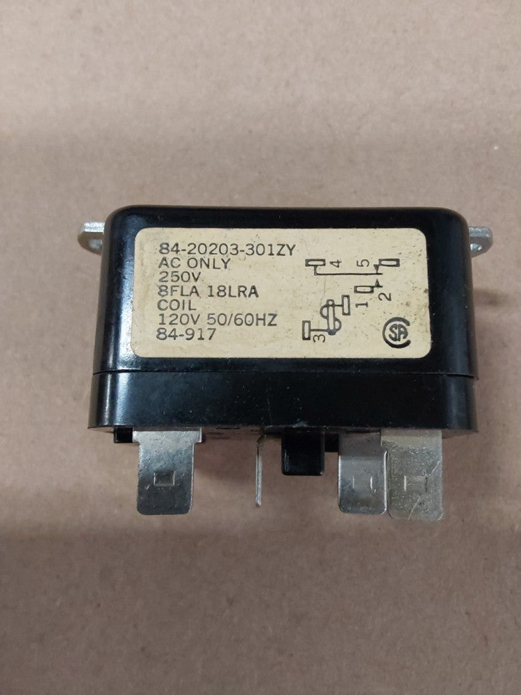 RBM/HONEYWELL 84-20203-301ZY Control-Power Relay 250V Coil 120V 50/60HZ