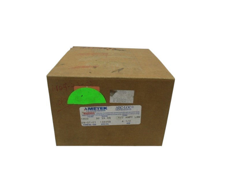 AMETEK 1403-132258 PRESSURE GAUGE 30IN HG  NSMP