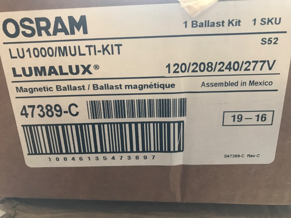 Sylvania 47389 Lu1000/Multi-Kit Ansi Code S52 High Pressure Sodium Lamp 100w