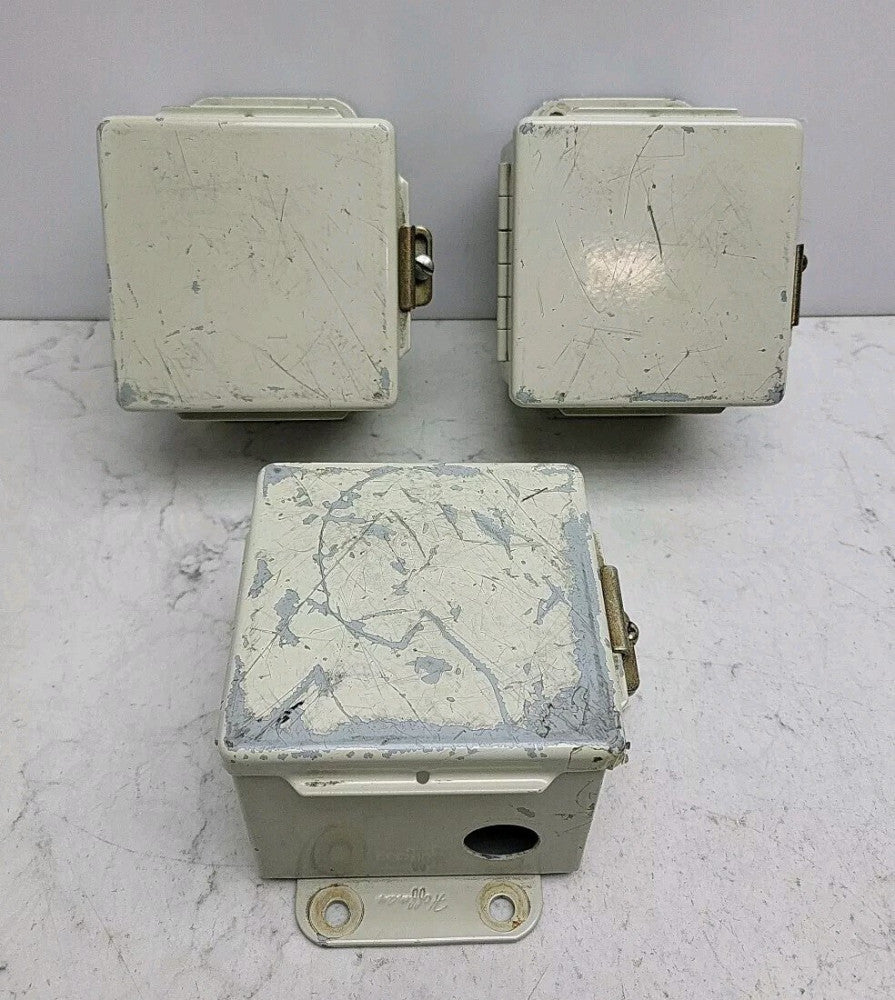 3 Pack Hoffman A404CH Enclosure Industrial Control Panel Enclosure 4x4