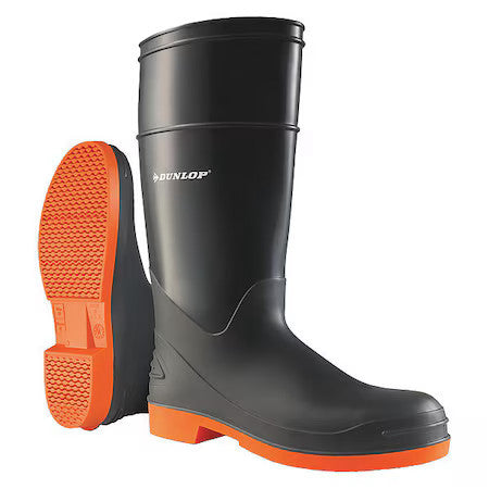Dunlop 8798200 Men's Sureflex Rubber Boot, Steel Toe, 16" Height, Gray, 12