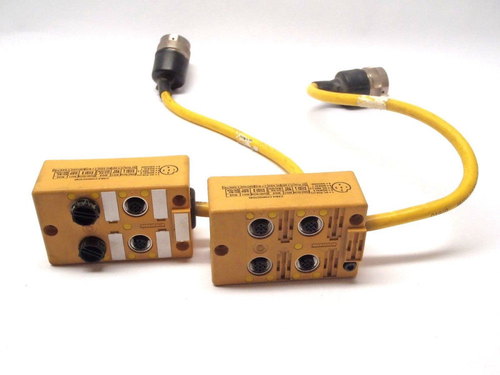 Escha 4 Port Junction Box w/ Hellermann 10 Pin Connector LOT OF 2