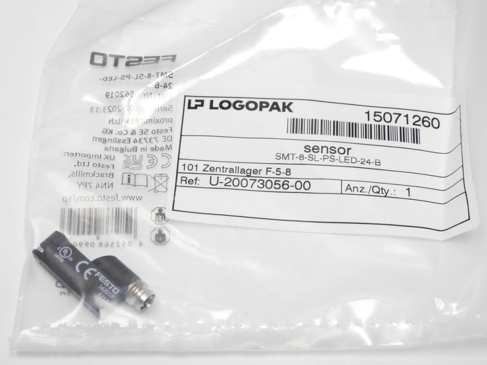 Logopak 15071260 Festo Magnetic Switch SMT-8-SL-PS-LED-24-B 562019 New