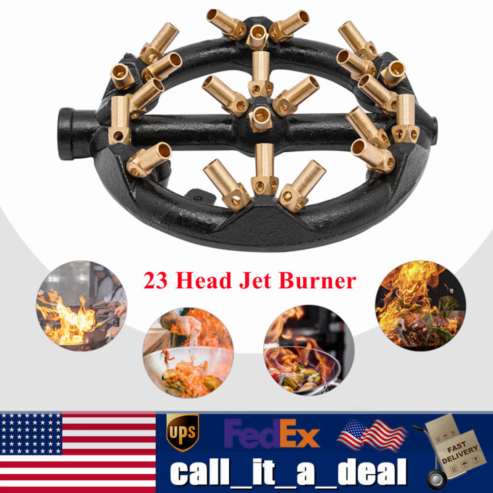 23 Heads Round Jet Natural Gas Jet Burner Round Shape Natural Gas Wok Jet Burner