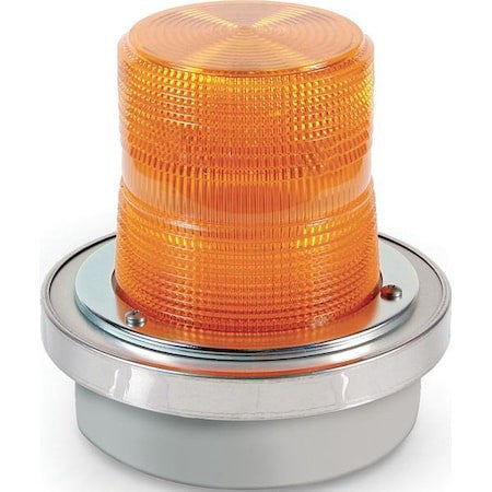 Edwards Signaling 50A-N5-40Wh Warning Light,40W Halogen,Amber,65 Fpm