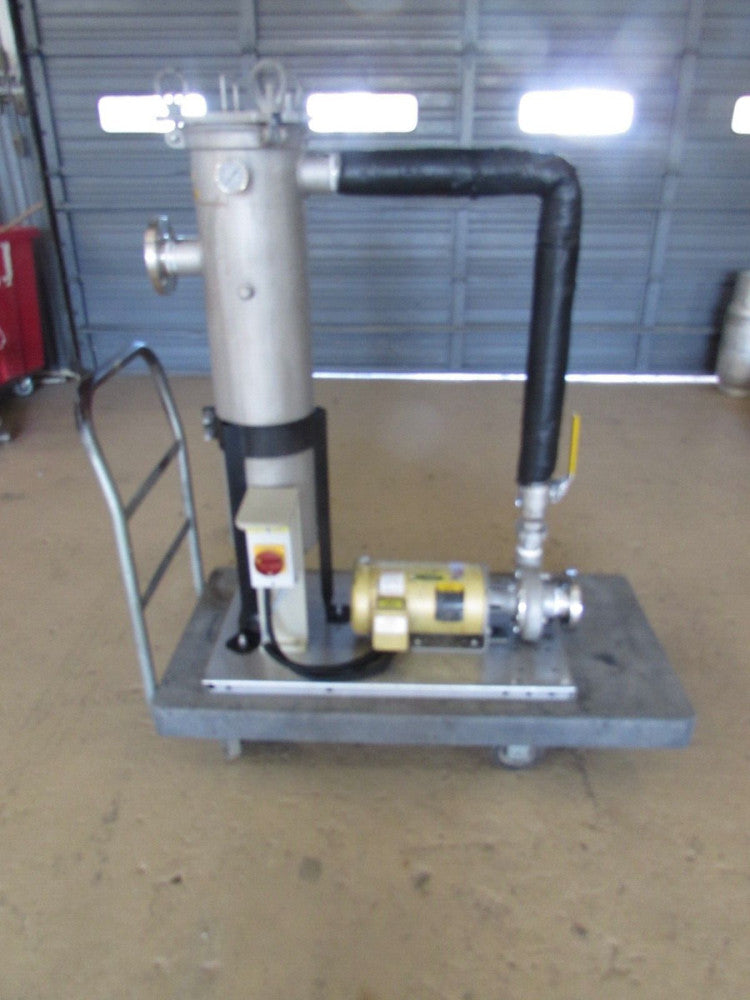 SERFILCO P-62-0171-K , 2" SS FILTER W/ 3 hp MOTOR & PUMP, TAKEOUT! MAKE OFFER!