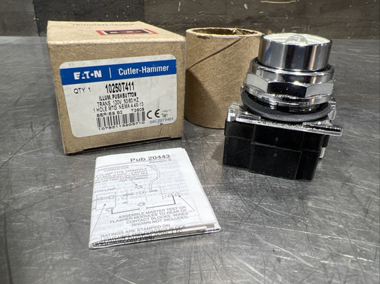 10250T411 Eaton Cutler-Hammer Illum Pushbutton Trans 120V NOS Surplus