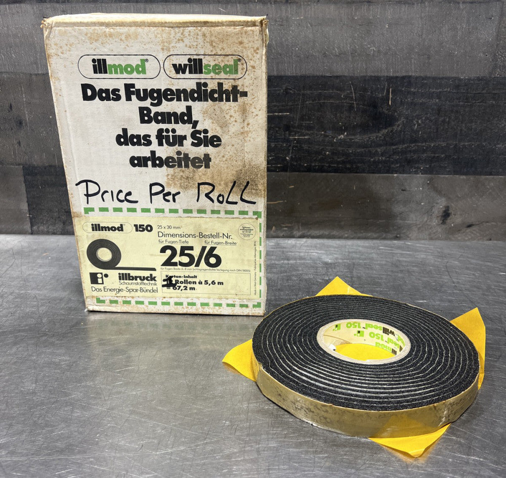 Willseal 150 Joint Sealing Tape 25/6 25x30mm Price Per Roll. Nos Surplus