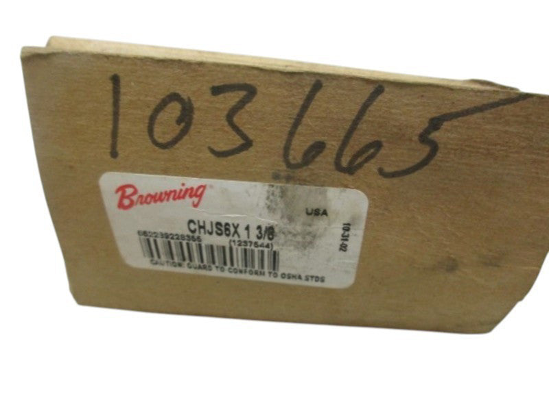 BROWNING 1237544 CHJS6 JAW COUPLING HUB 1-3/8" NSMP