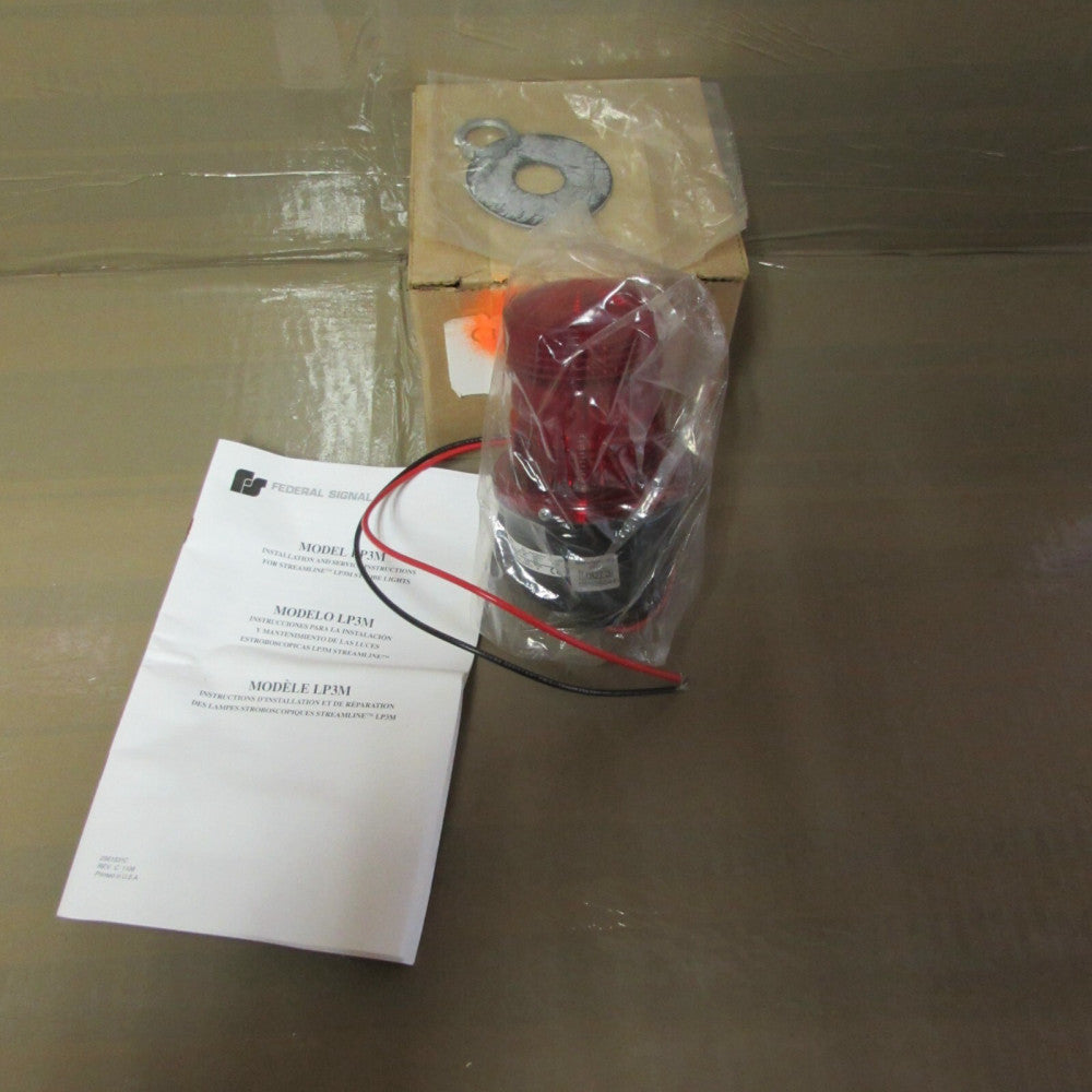 FEDERAL SIGNAL LP3MSA-012-048R STROBE LIGHT STREAMLINE *RED*, NIB! MAKE OFFER!