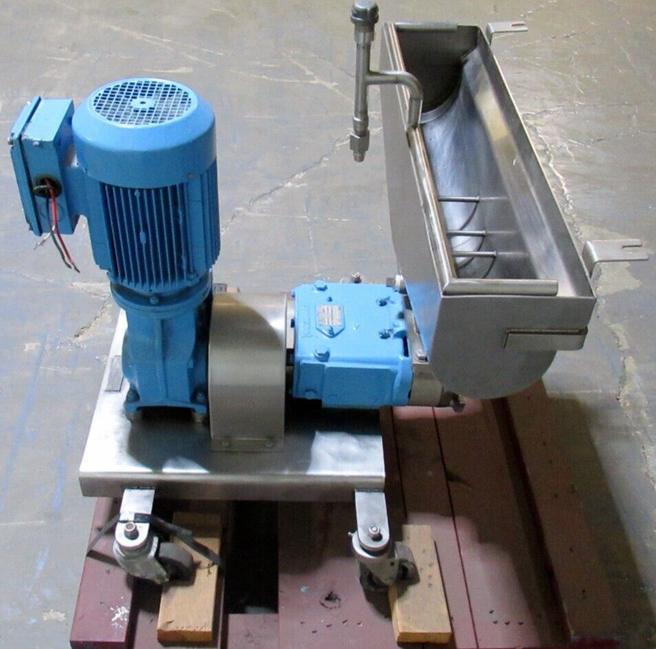 Waukesha 034 Positive Displacement Pump with Rectangular Flanged Inlet Body 3HP