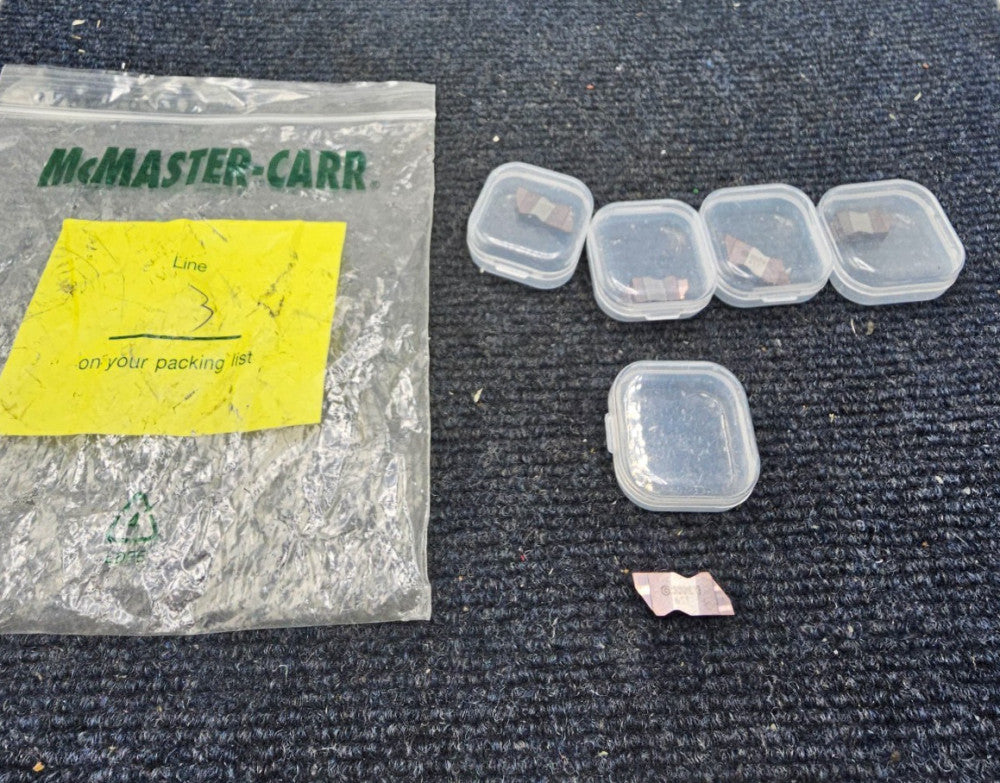 (5 PIECES) McMaster-Carr G-3062R High-Performance Grooving Carbide Inserts