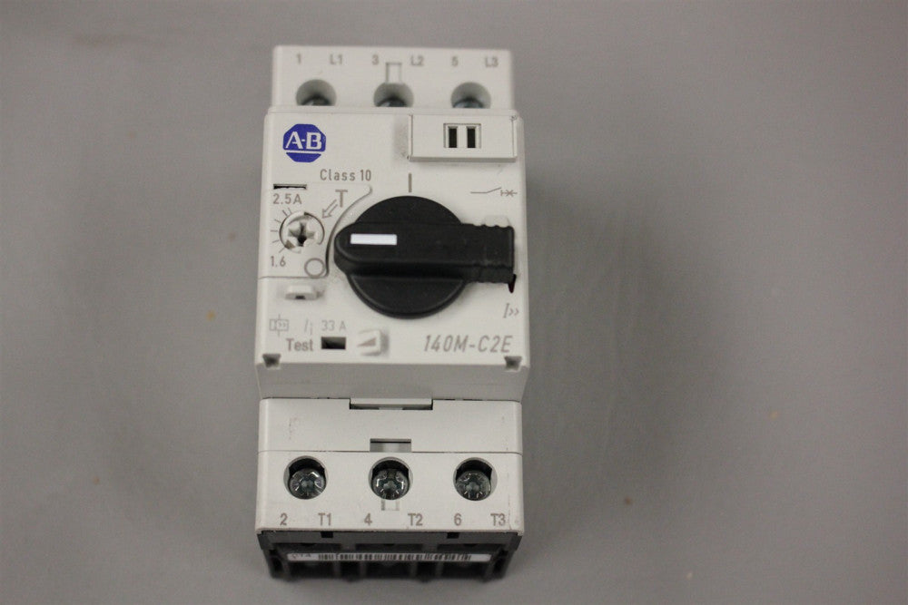 ALLEN BRADLEY MOTOR PROTECTION CIRCUIT BREAKER 140M-C2E-B25 SER D
