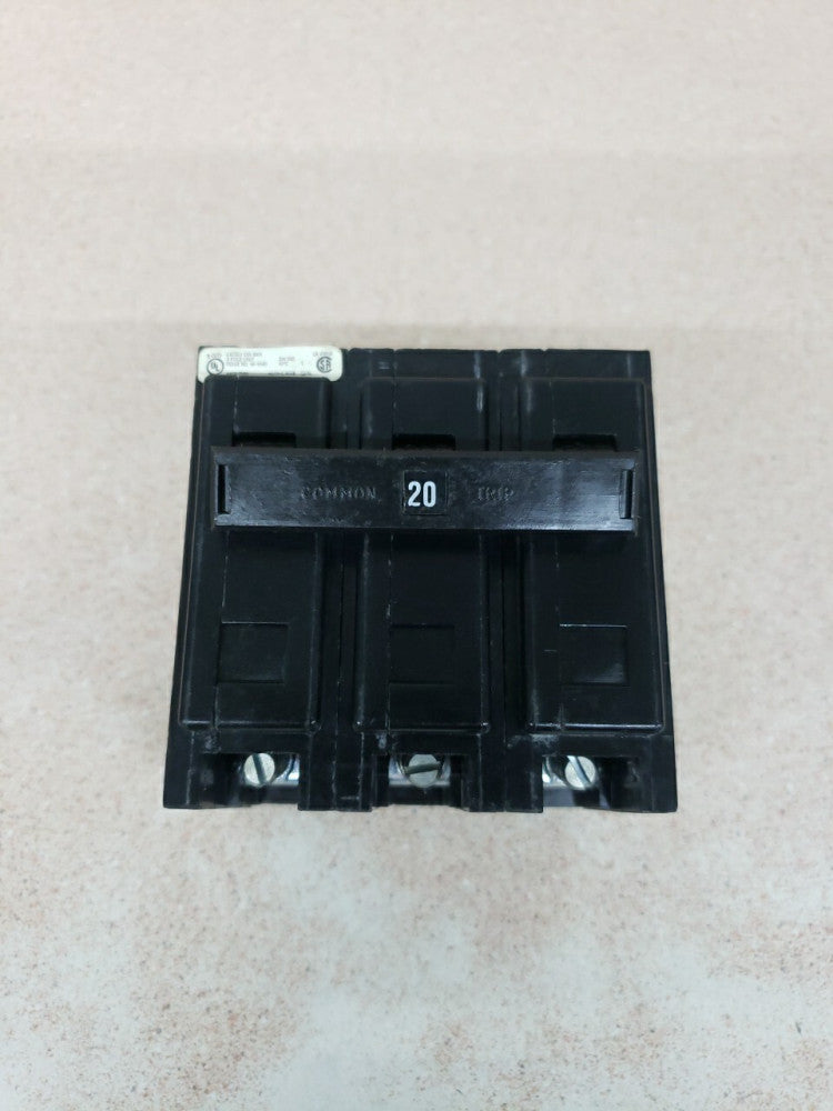 QBHW3020H Cutler Hammer 3 Pole 20 Amp 240V Circuit Breaker W# new take out