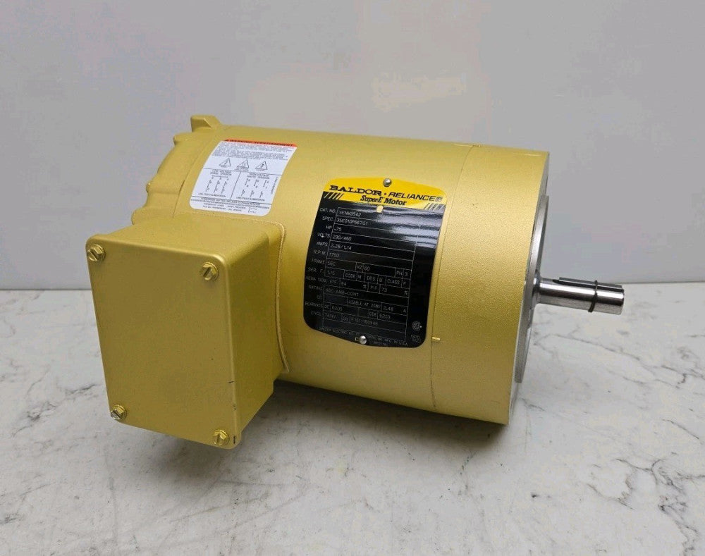 Baldor VENM3542 SuperE Motor .75 Hp 3Ph 230/460V 2.28/1.14A 35E010P667G1 New 