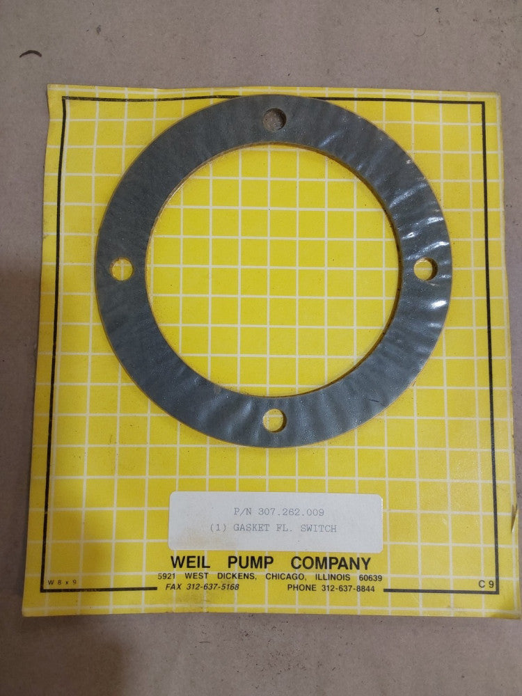 Weil Pump Company Gasket Pump 307.262.009. **NOS**