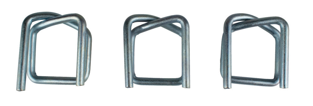 Encore Packaging Poly Cord Buckles 1" HD Galvanized Wire Buckle, 500PK