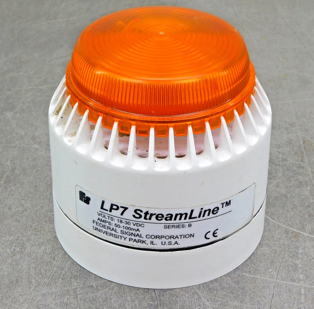 Federal Signal Corporation LP7 StreamLine Sounder/Strobe Light 18-30VDC 50-100mA