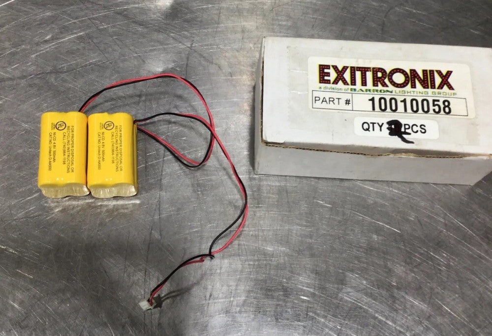 2 Exitronix 10010037 Ni-CD Battery for Emergency / Exit Light Nos Surplus