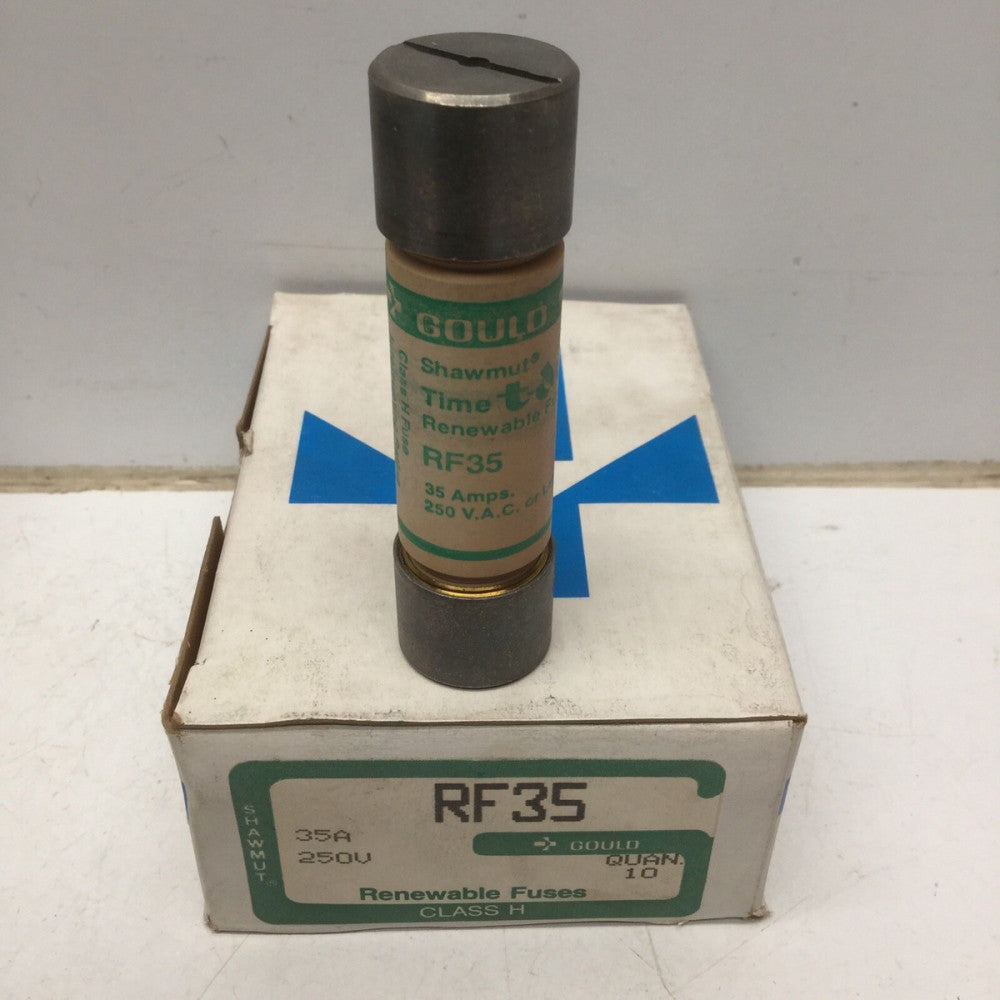 GOULD SHAWMUT RF35 Renewable Fuse 35 AMP 250VAC (LOT of 10)