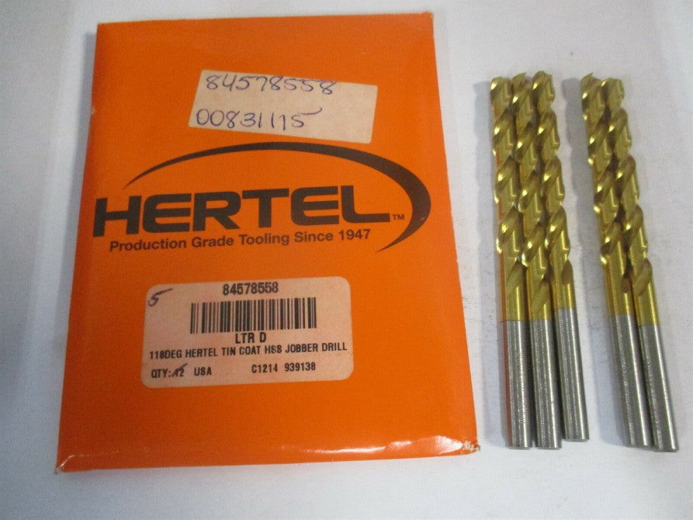 (84578558) D 2-3/4" x 4" OAL 118° High Speed Steel Jobber Drill - Pack of 5