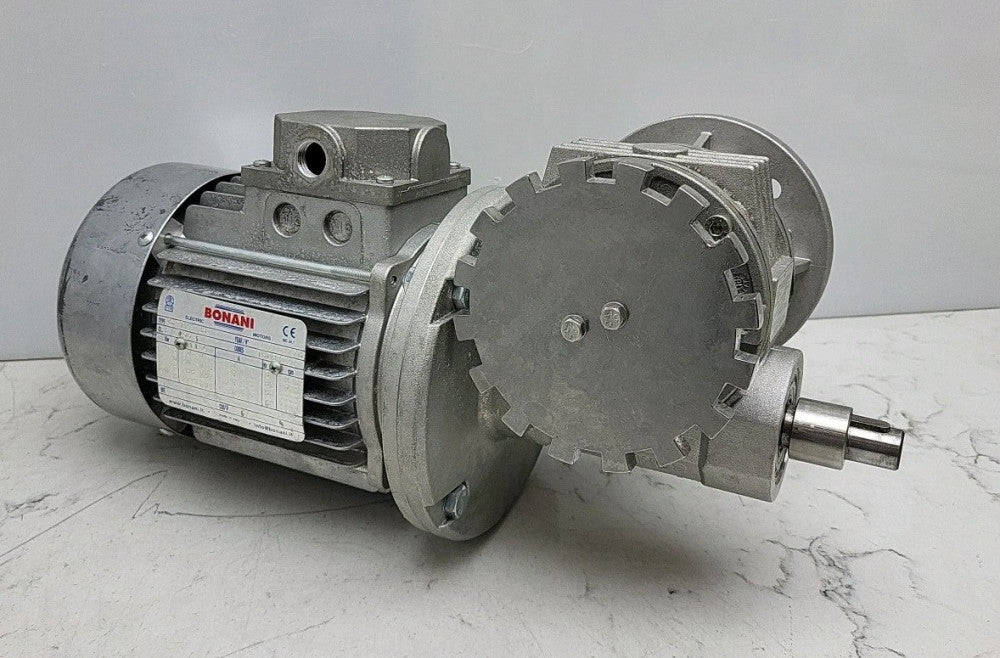 Bonani TR71B6 Gear Motor .25Kw T6CBB020 w/Bonfiglioli VF49F2P71B5EB Gear Reducer