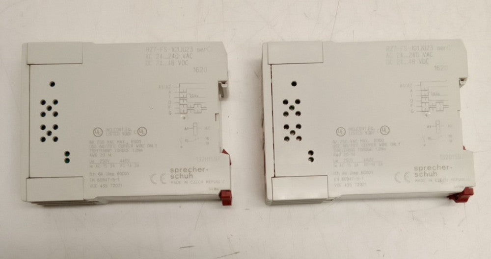 Sprecher & Schuch RZ7-FS-101JU23 Timed Relay (Lot Of 2)