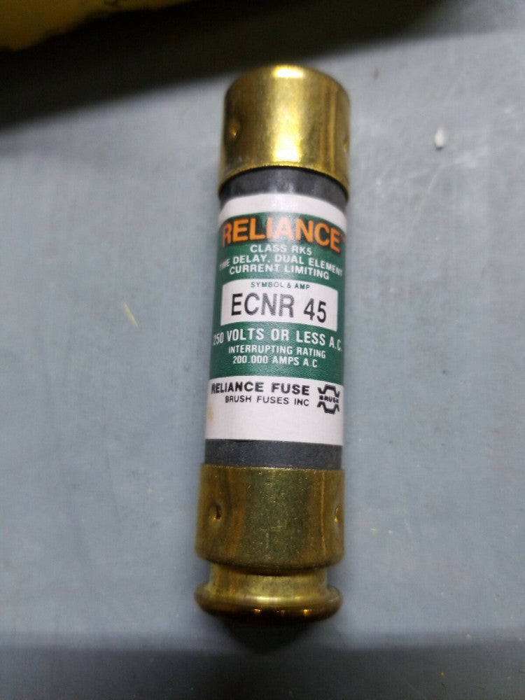 new old stock Reliance ECNR-45 Fuse 45A 250V  