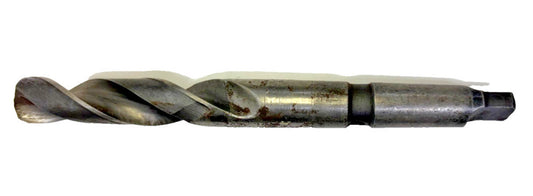 #3 MORSE TAPER SHANK DRILL BIT, SPIRAL 2 FLUTE, OAL 9-7/8"