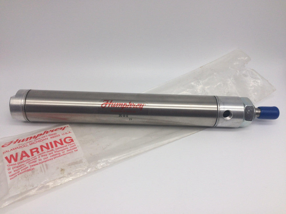 NEW Humphrey 25-D-6 Air Cylinder  1-1/4 " Bore, 6" Stroke 